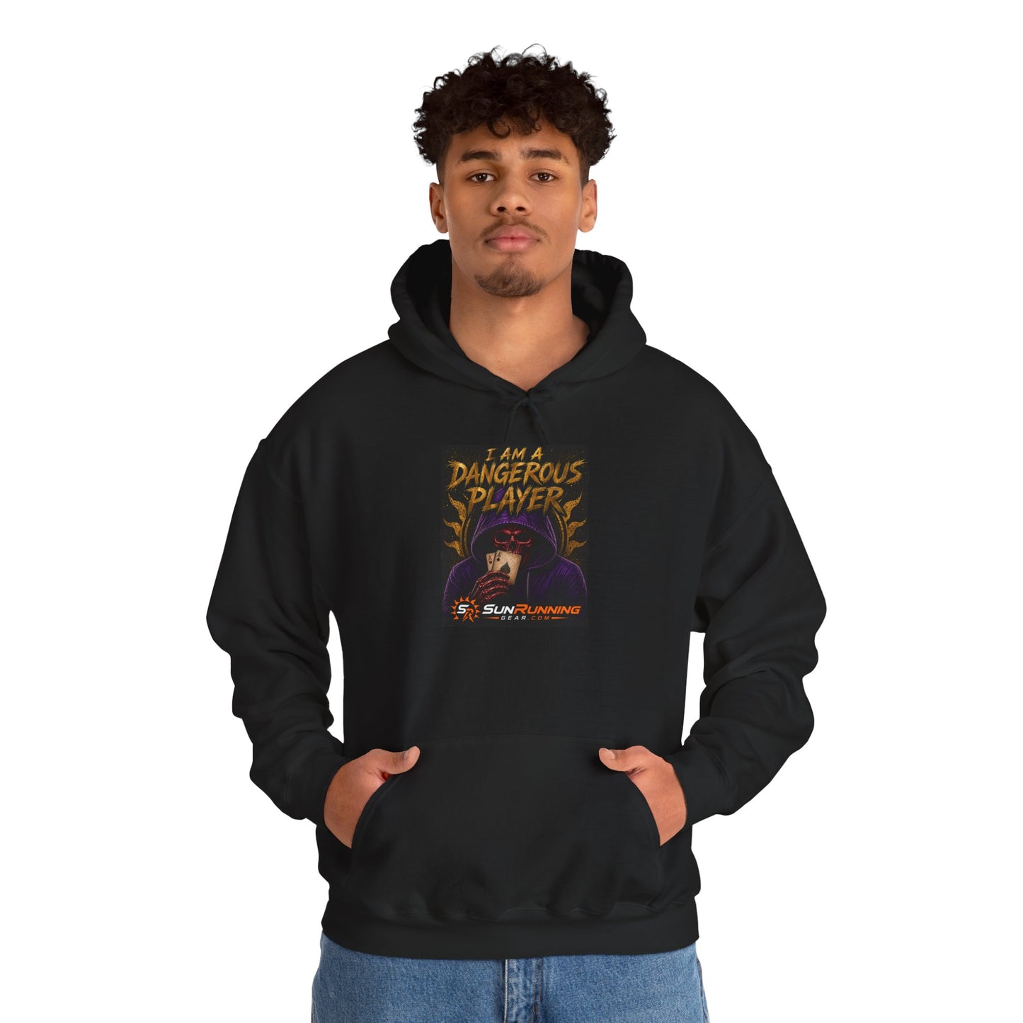 Dangerous Player Hoodie — "I Am A Dangerous Player" Gamers' Graphic Sweatshirt