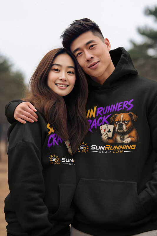 Hoodie — "SunRunners Crack" Retro Racing Logo Pullover