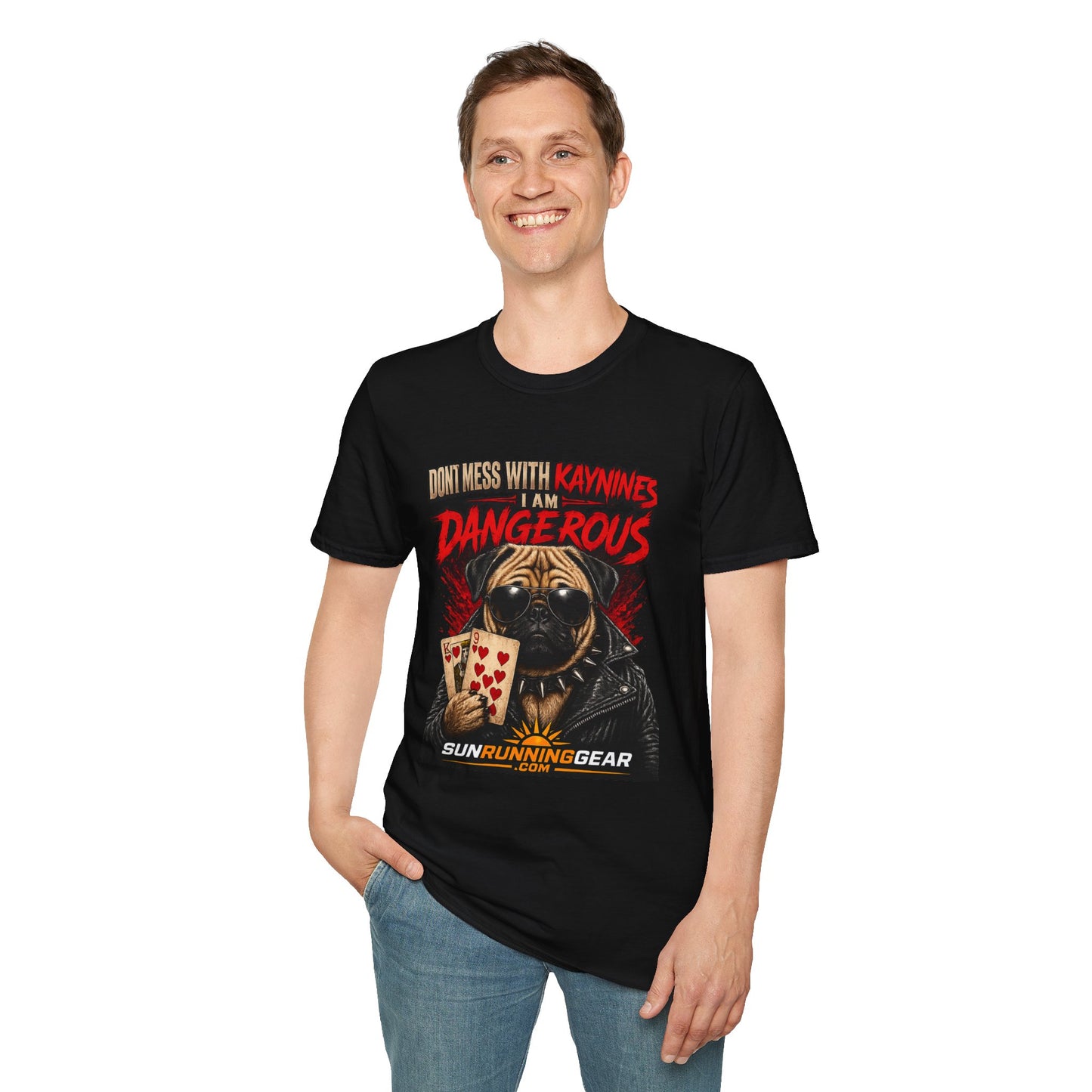 Pug 'Don't Mess With Kaynines I Am Dangerous' Graphic T-Shirt