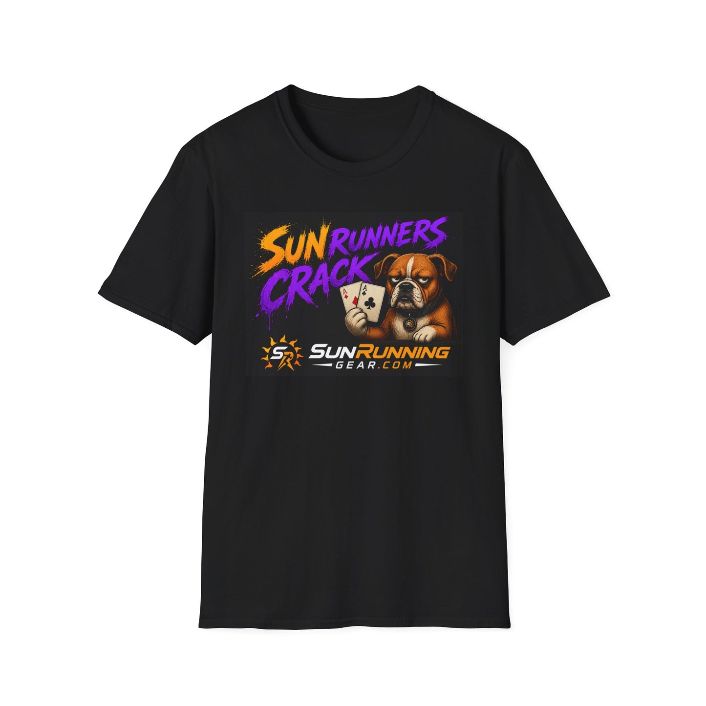 Sun Runners Crack T-Shirt — SunRunningGear Poker Bear Graphic Tee