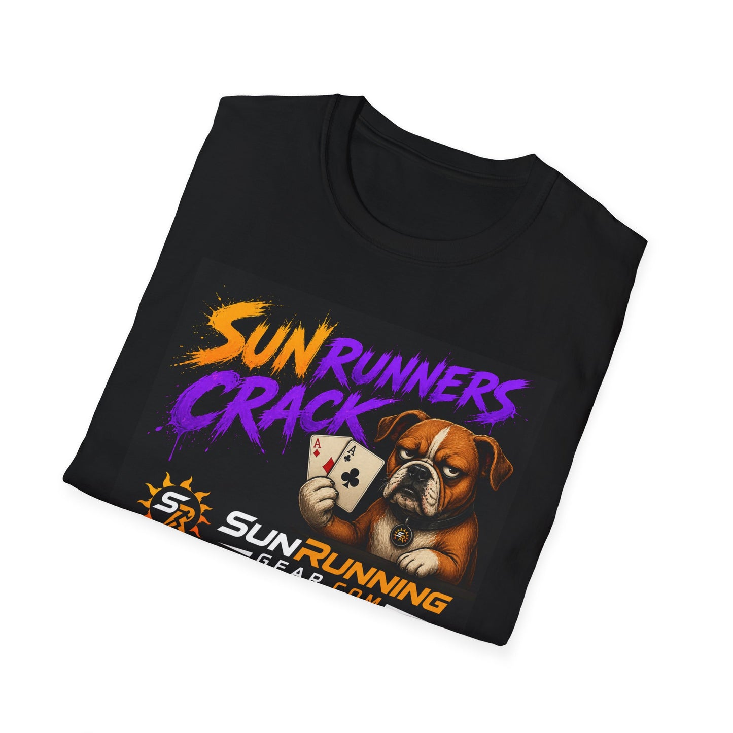 Sun Runners Crack T-Shirt — SunRunningGear Poker Bear Graphic Tee
