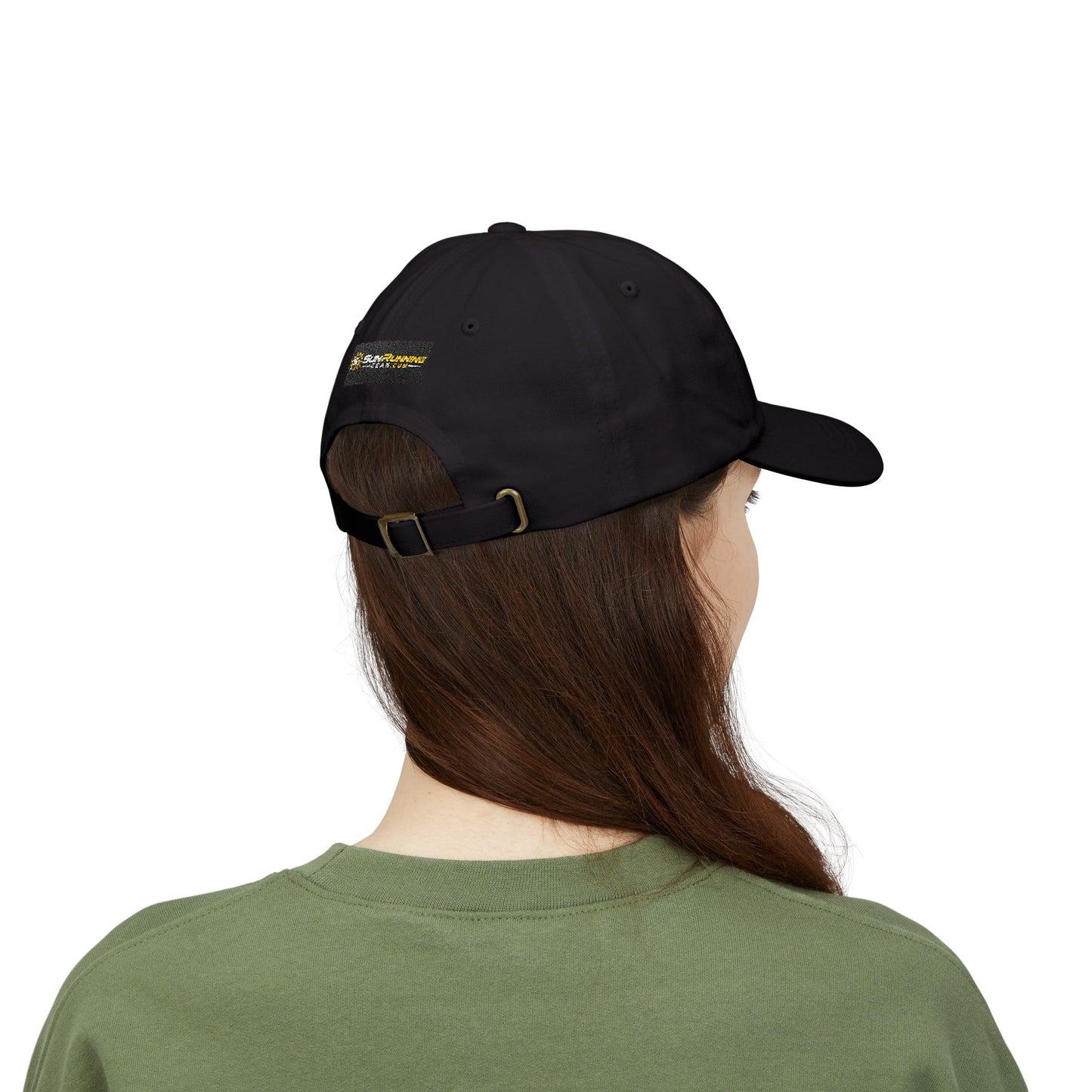 Dad Cap — "Living the Dream" Retro Pixel Logo Hat