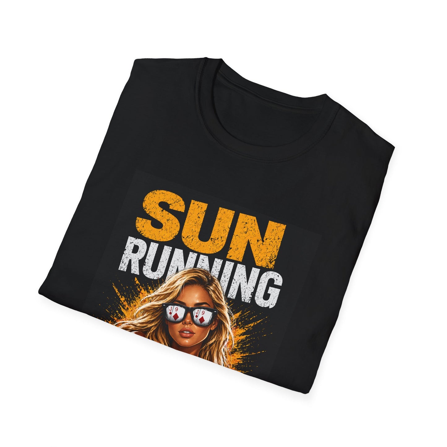 Sun Running Graphic T-Shirt — Retro Beach Babe