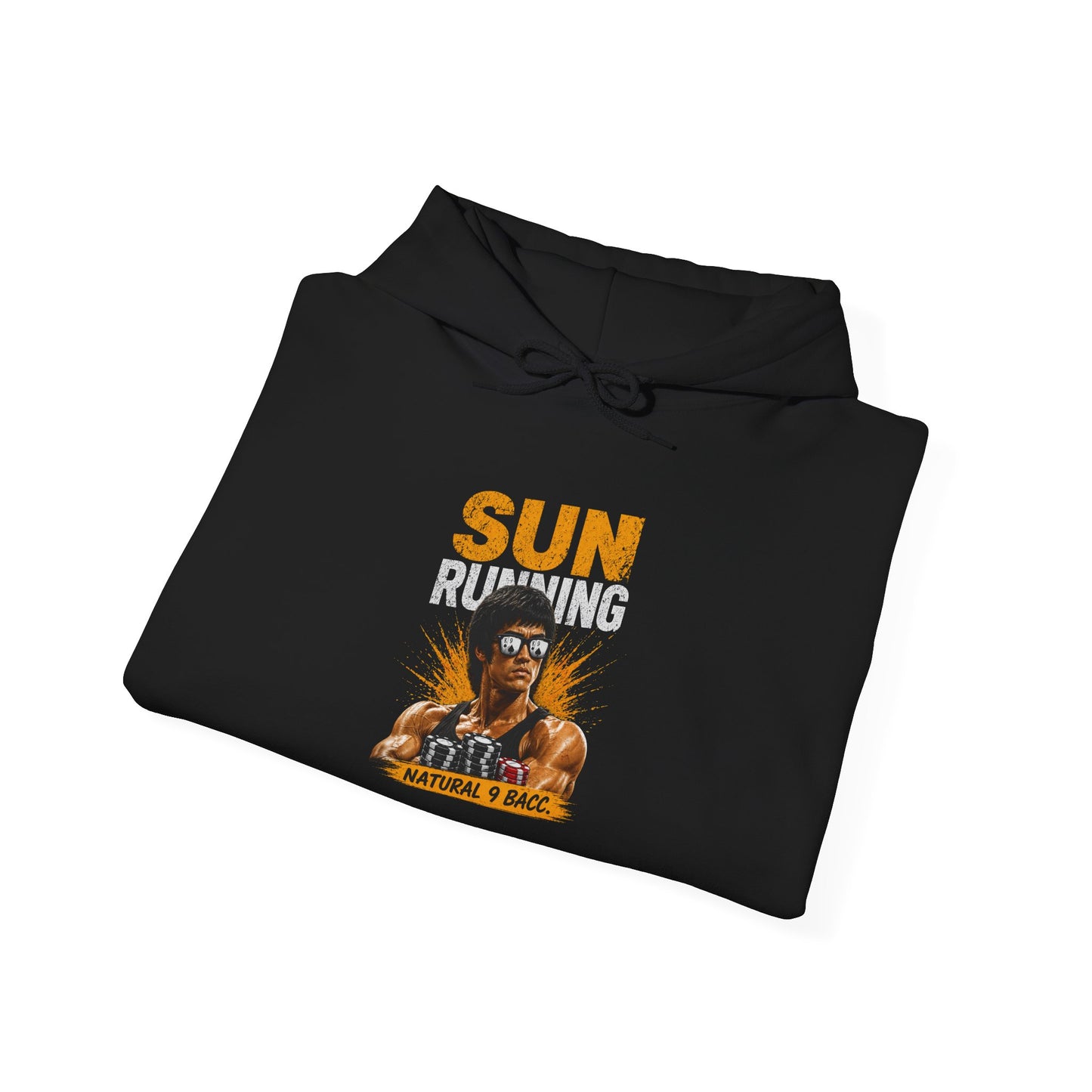 Running Sun Hoodie — Retro Runner Graphic Pullover