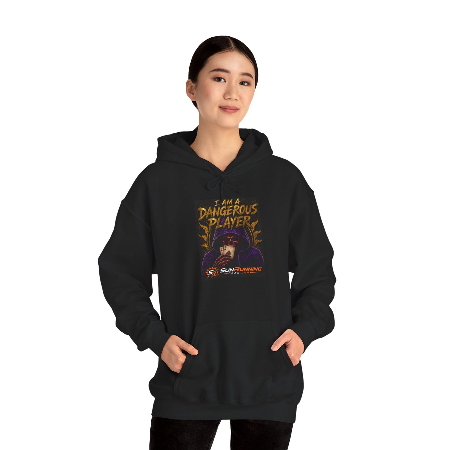 Dangerous Player Hoodie — "I Am A Dangerous Player" Gamers' Graphic Sweatshirt