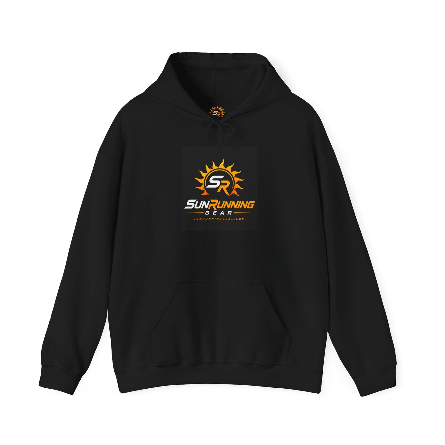 SunRunning Gear Logo Hoodie — Athletic Sun & SR Graphic Pullover