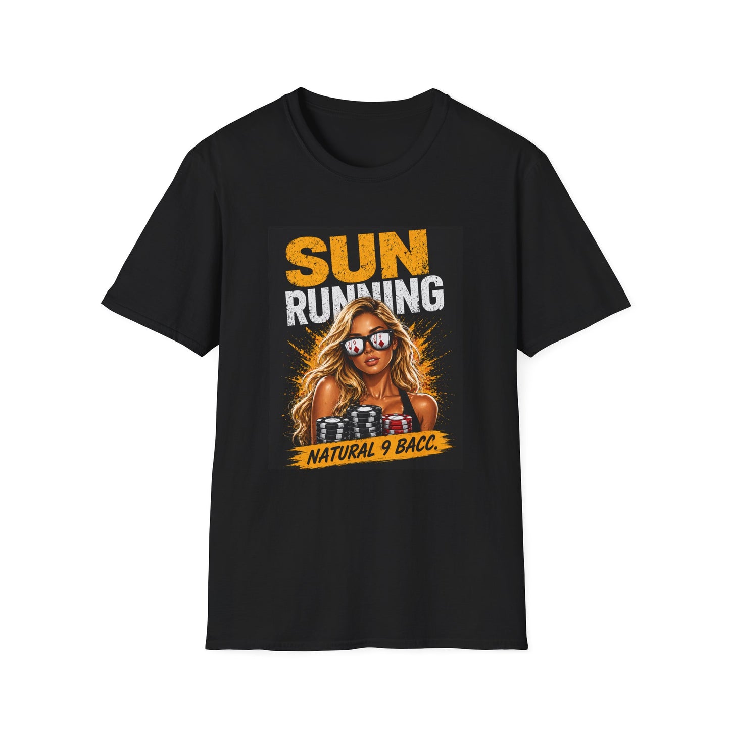 Sun Running Graphic T-Shirt — Retro Beach Babe