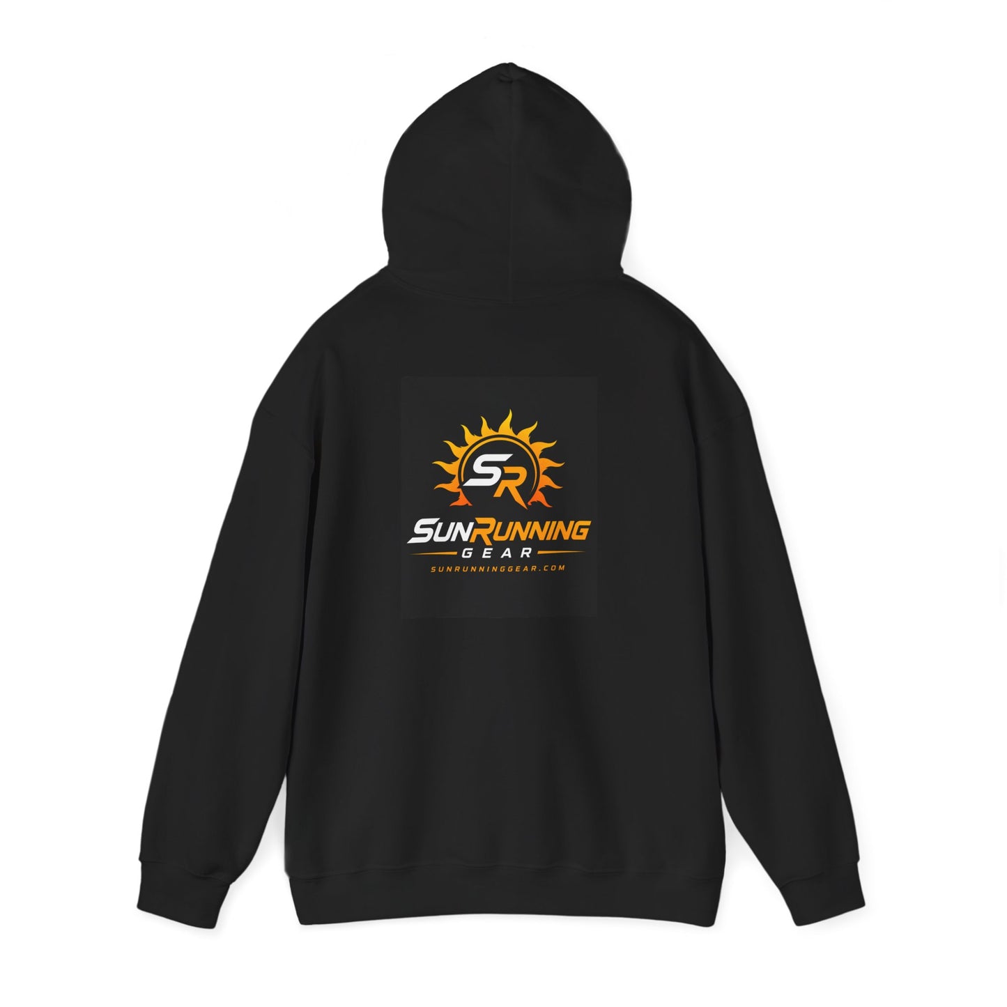 SunRunning Gear Logo Hoodie — Athletic Sun & SR Graphic Pullover