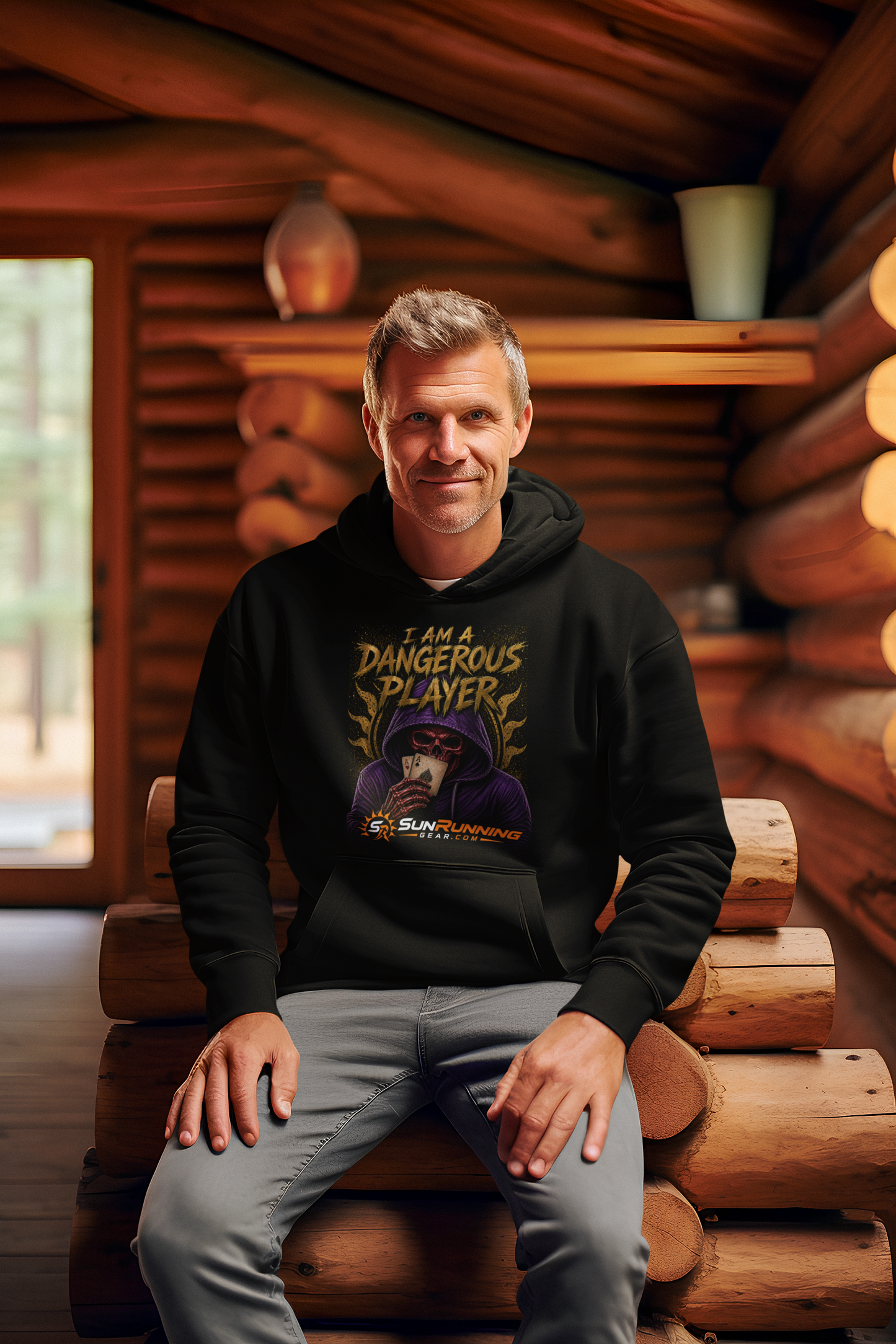 Dangerous Player Hoodie — "I Am A Dangerous Player" Gamers' Graphic Sweatshirt