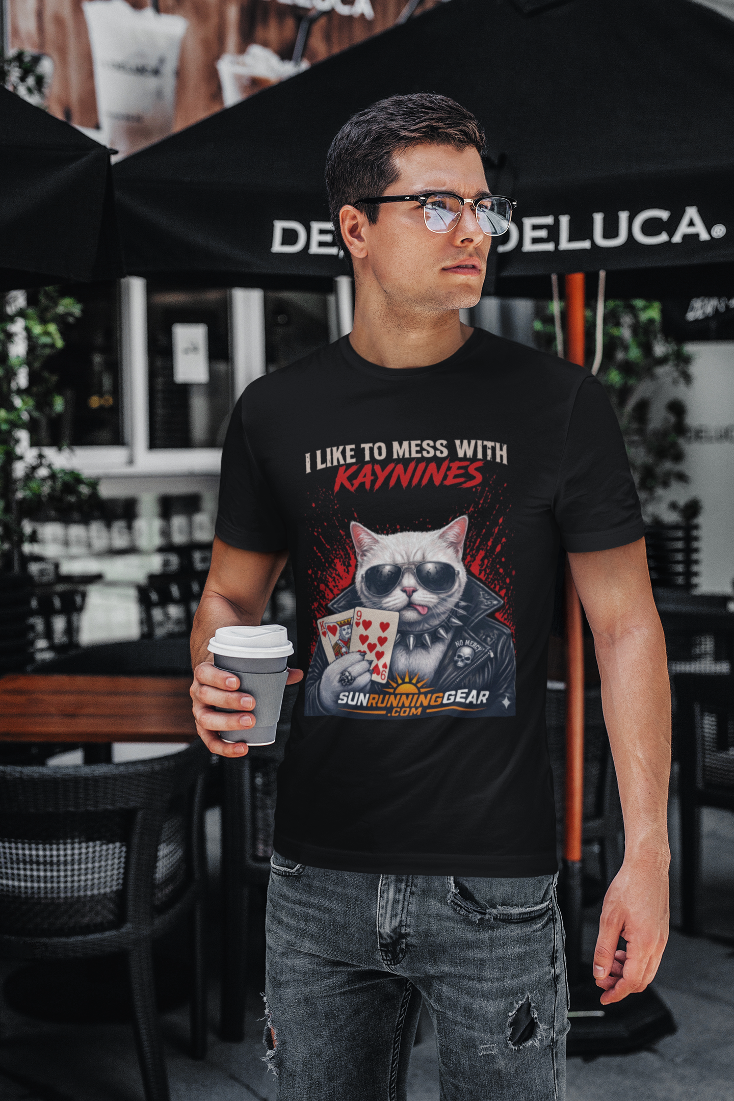 I Like to Mess With Kaynines Cat Graphic T-Shirt