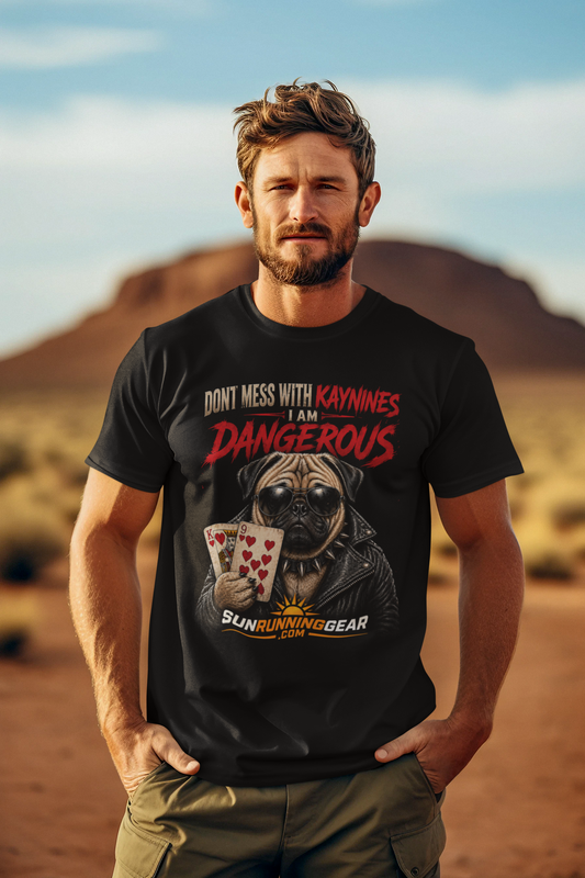 Pug 'Don't Mess With Kaynines I Am Dangerous' Graphic T-Shirt